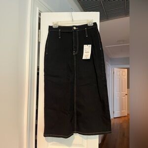 Zara Black Midi Skirt